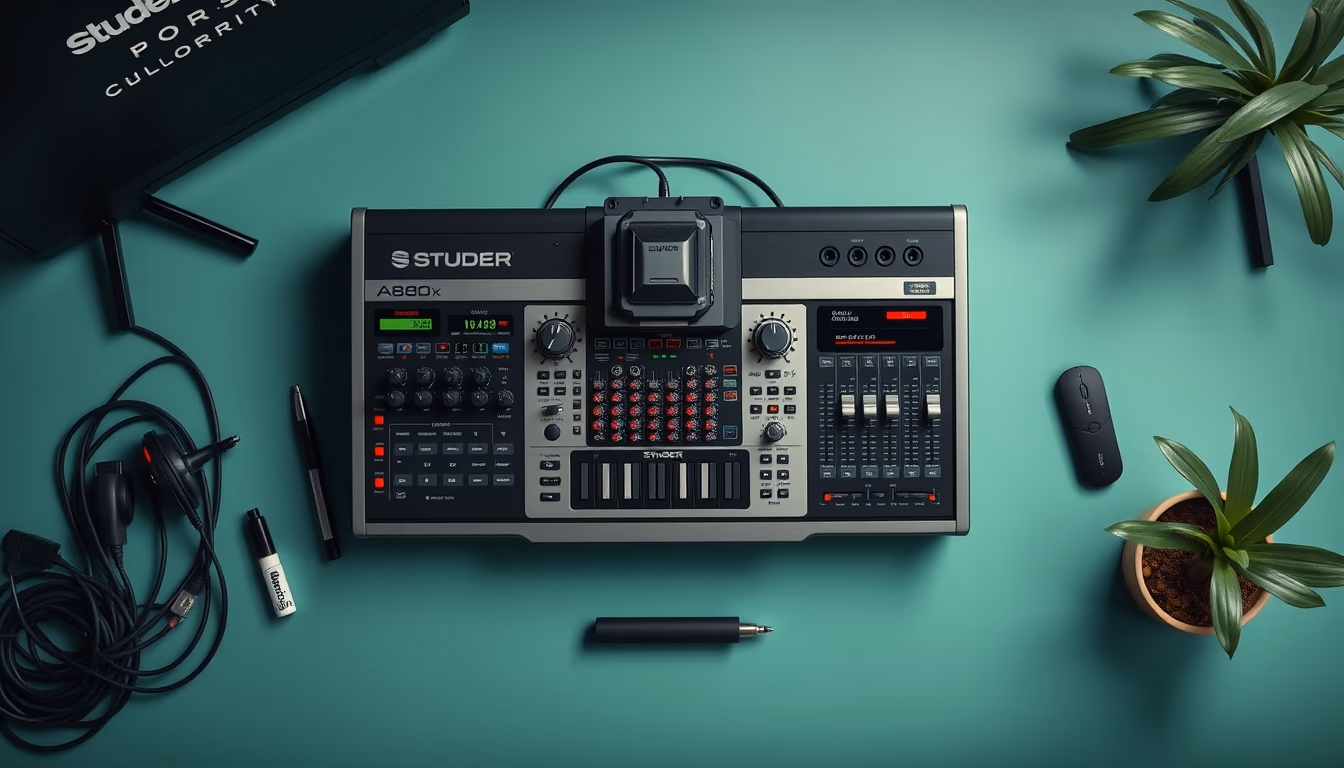 studer a800 console in editorial style