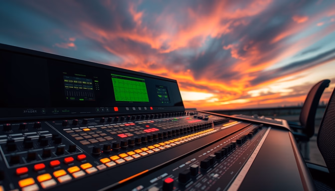 studer a800 console in editorial style