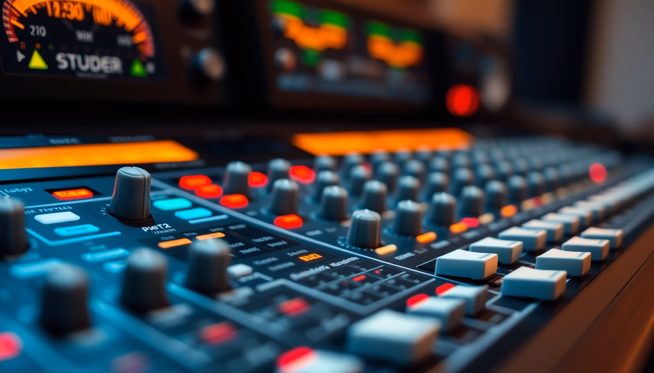 studer a800 console in editorial style