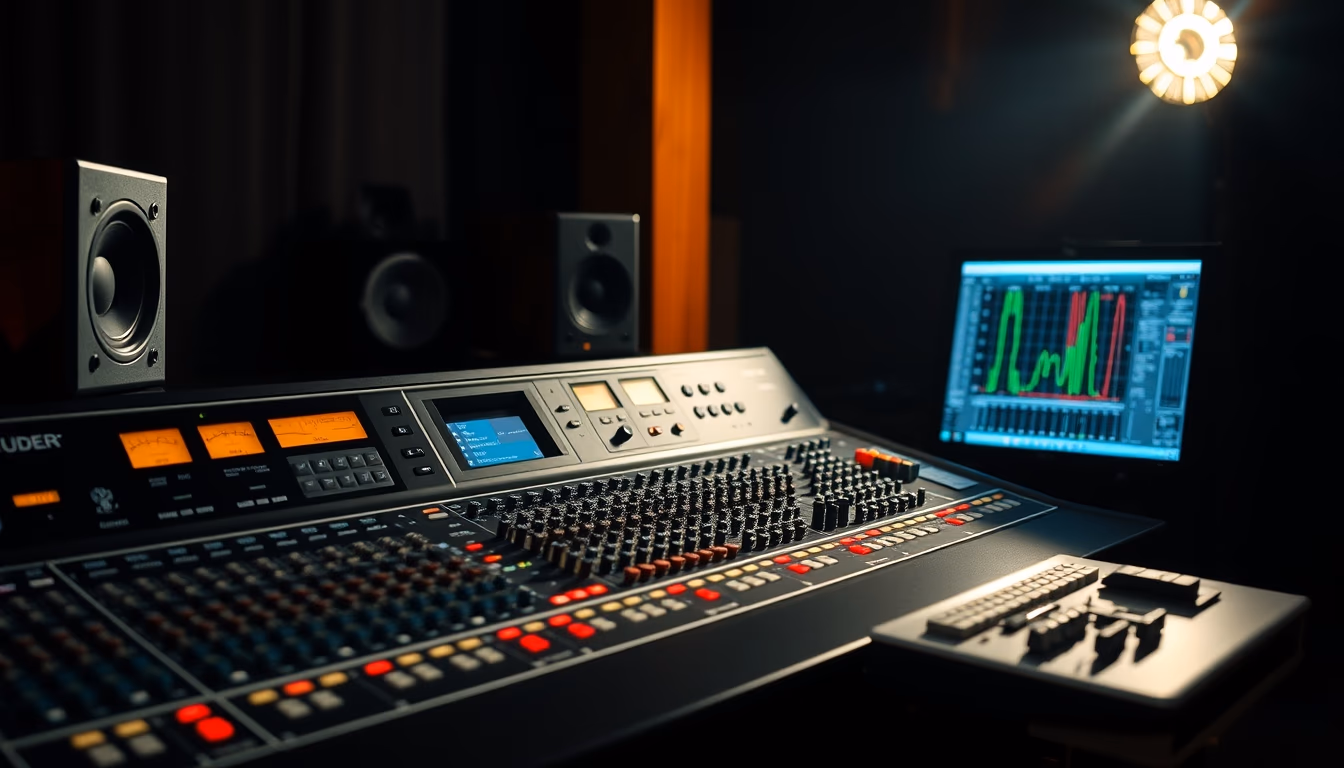 studer a800 console in editorial style