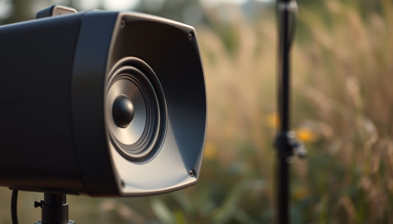 studio monitor speaker in editorial style