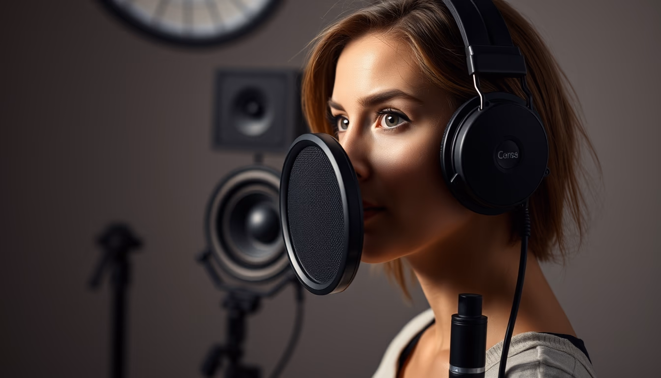 studio monitor speaker in editorial style