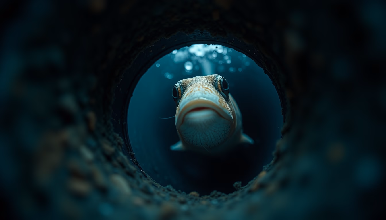 Submarine deep ocean em estilo editorial