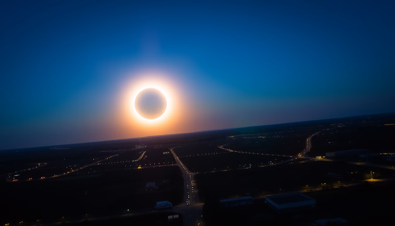 sun corona eclipse in editorial style