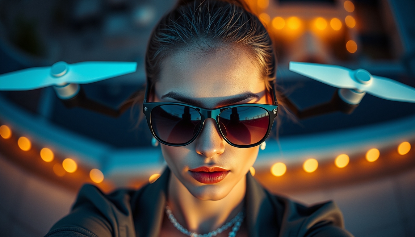 sunglasses fashion shot in editorial style
