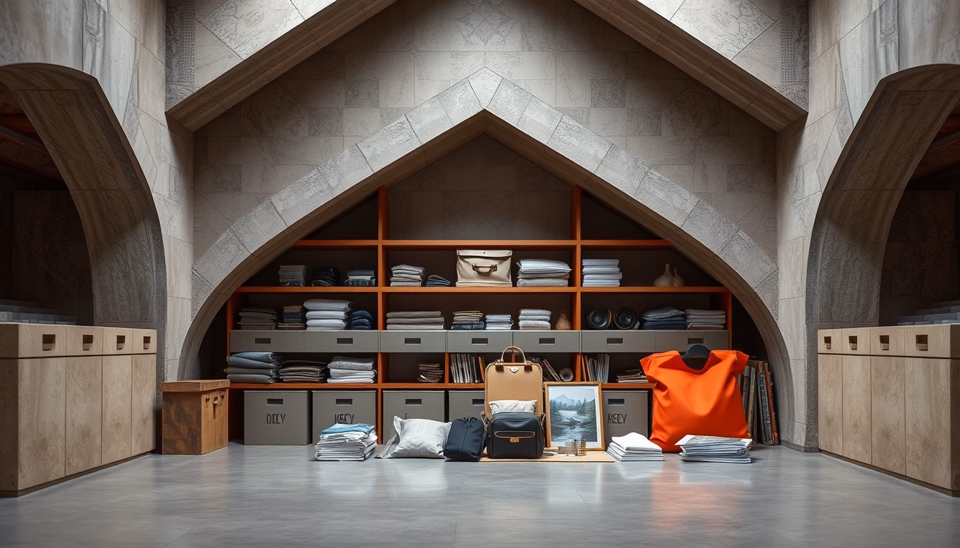 survival kit organized in editorial style