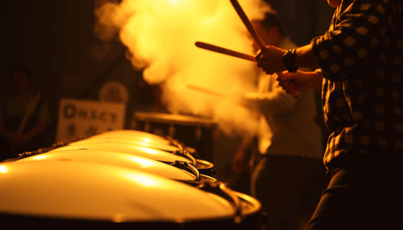 taiko drum japanese in editorial style