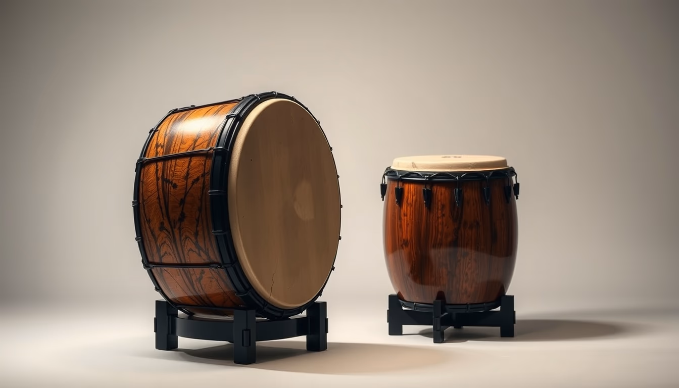 Taiko drum japanese em estilo editorial