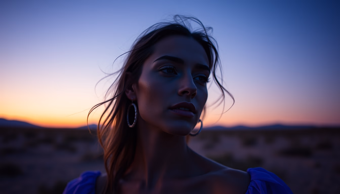 tanzanite blue purple in editorial style