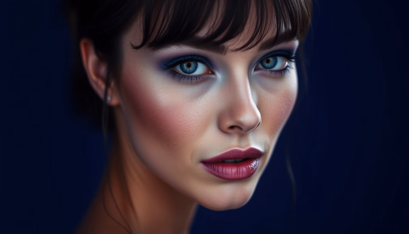 tanzanite blue purple in editorial style