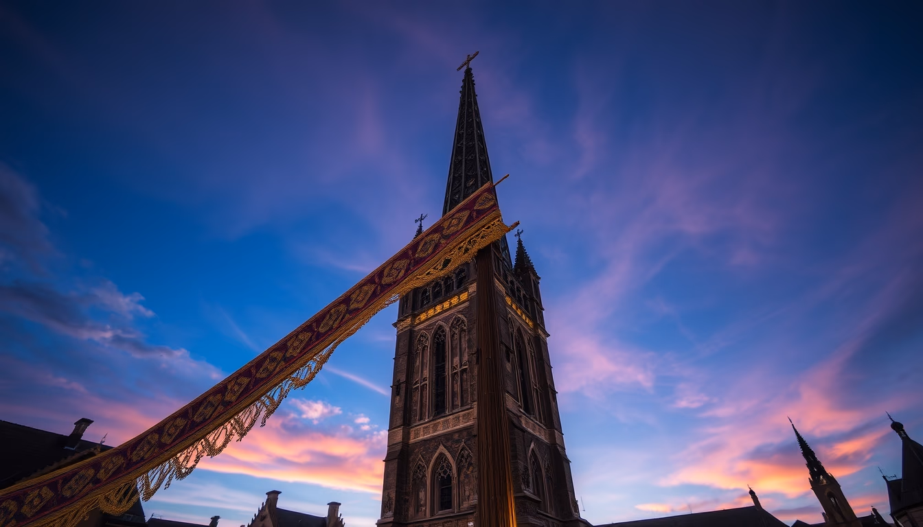 tapestry medieval flemish in editorial style