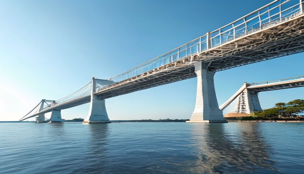 tappan zee bridge in editorial style