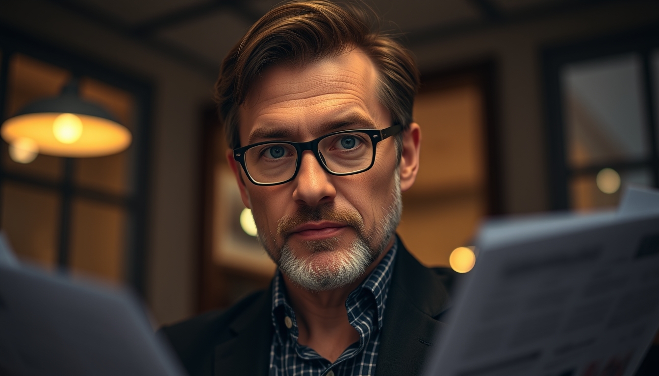 Contador tributário with crypto reports and IRPF forms em estilo editorial