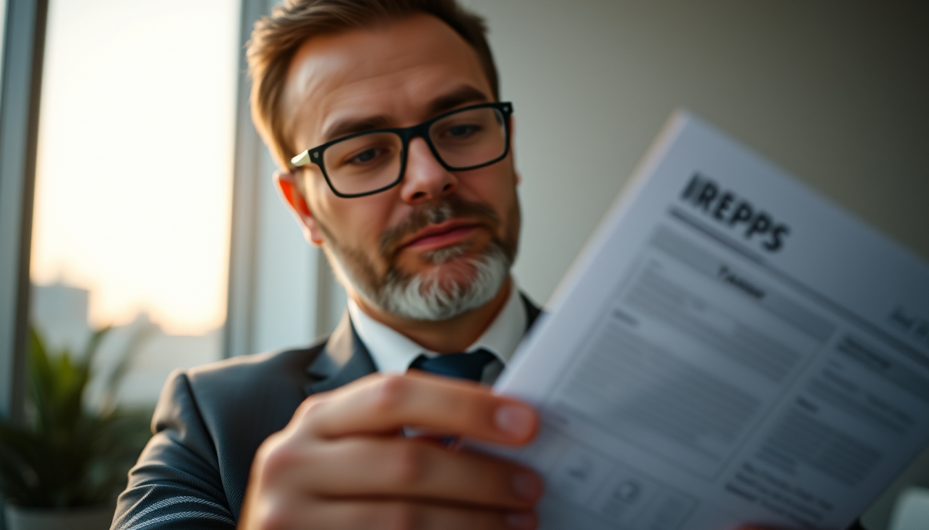 Contador tributário with crypto reports and IRPF forms em estilo editorial