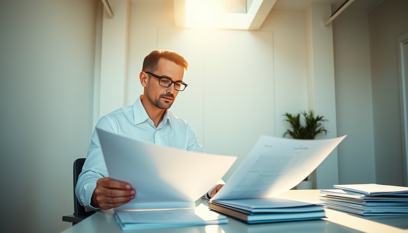 Contador tributário with crypto reports and IRPF forms em estilo editorial