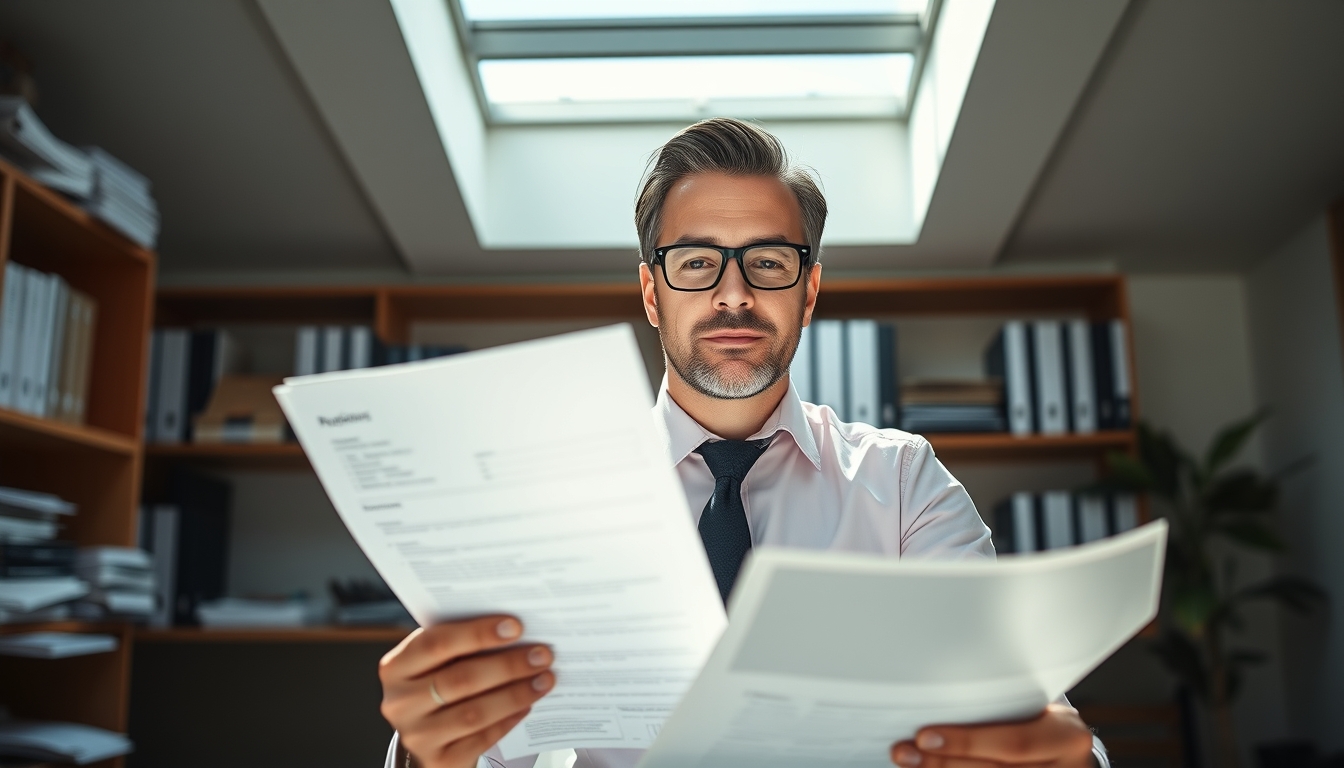 Contador tributário with crypto reports and IRPF forms em estilo editorial