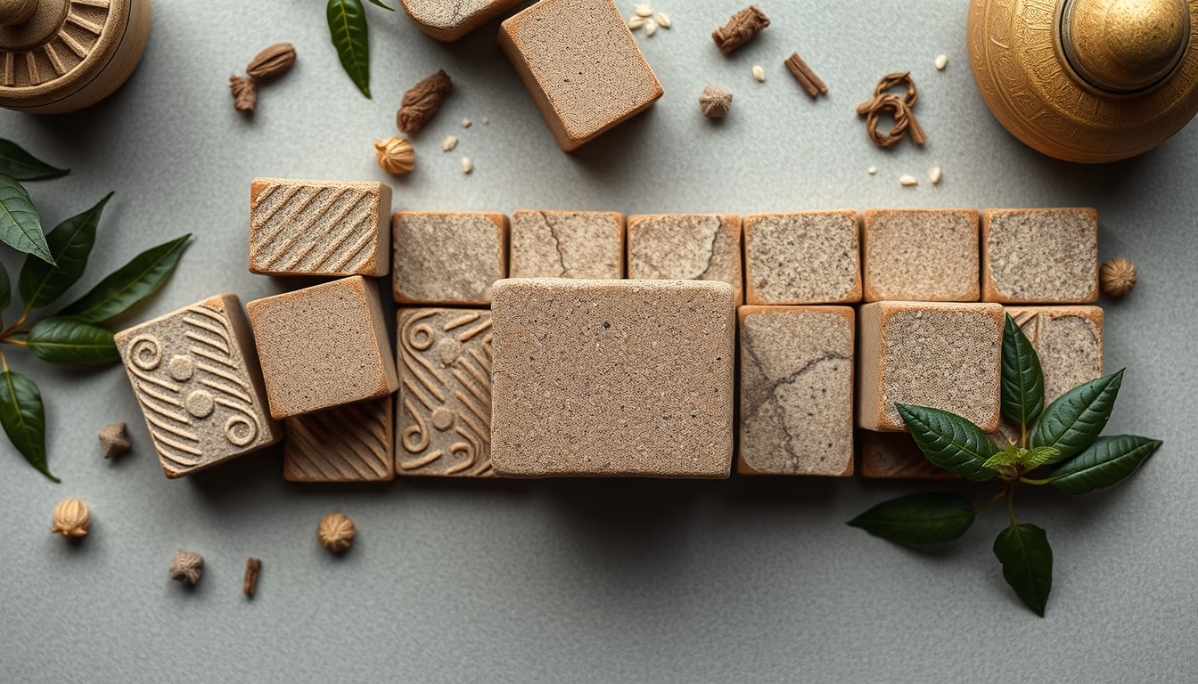 tea bricks china in editorial style