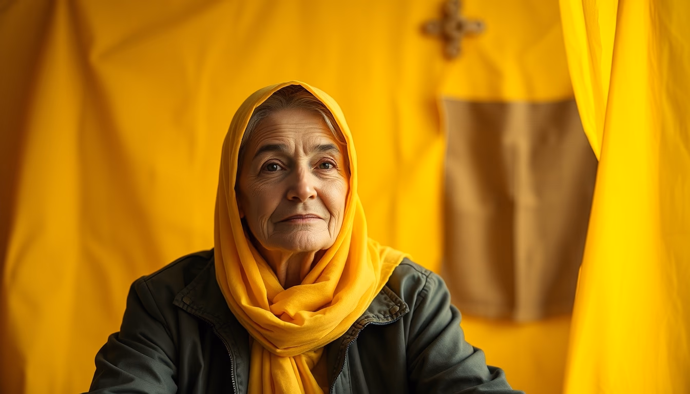 telegram paper yellow in editorial style