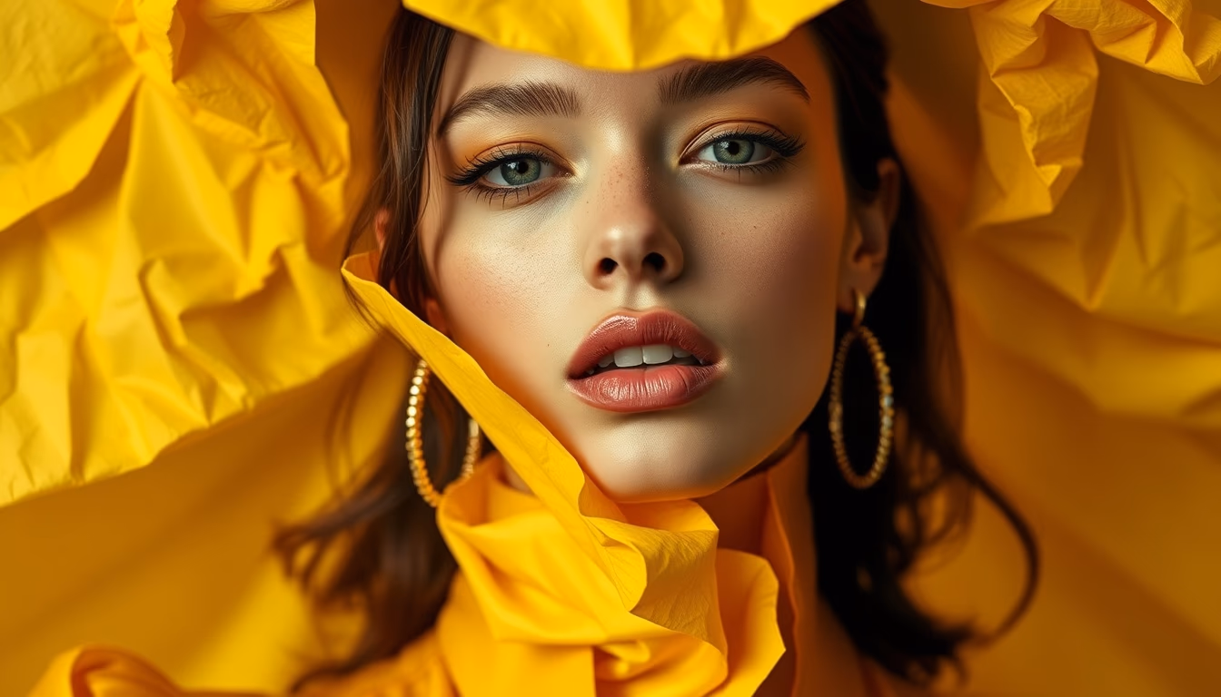 telegram paper yellow in editorial style