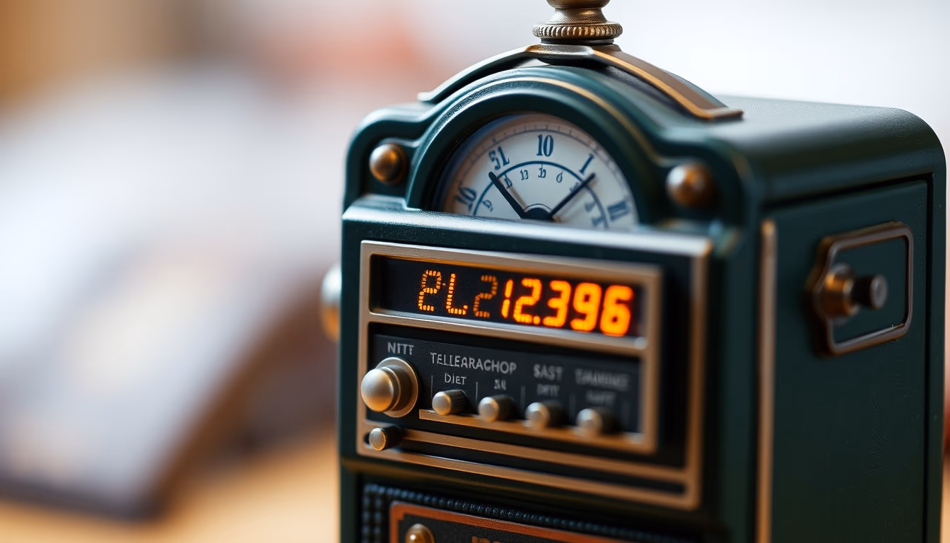 telegraph machine ticker in editorial style