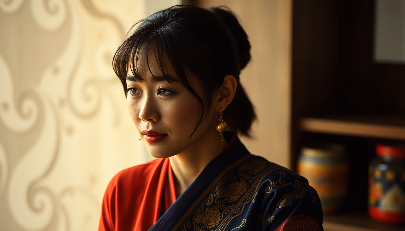 thai script ornate in editorial style