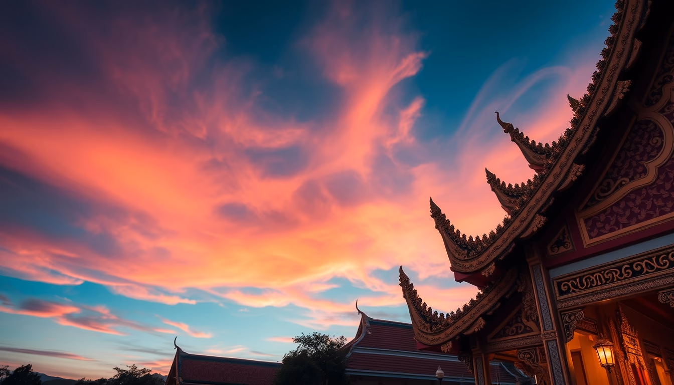 thai script ornate in editorial style