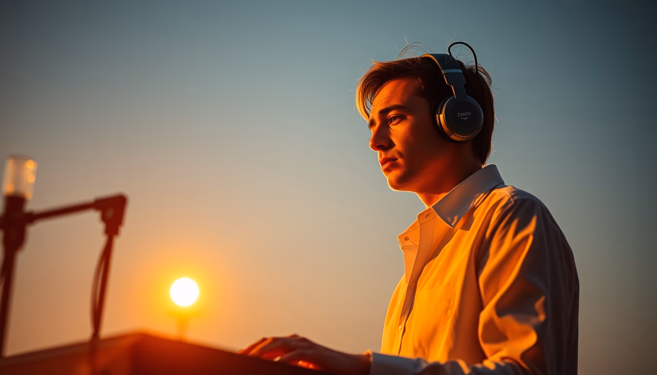 theremin electronic in editorial style