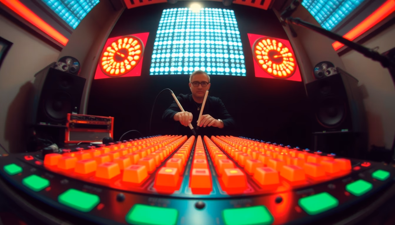 theremin electronic in editorial style