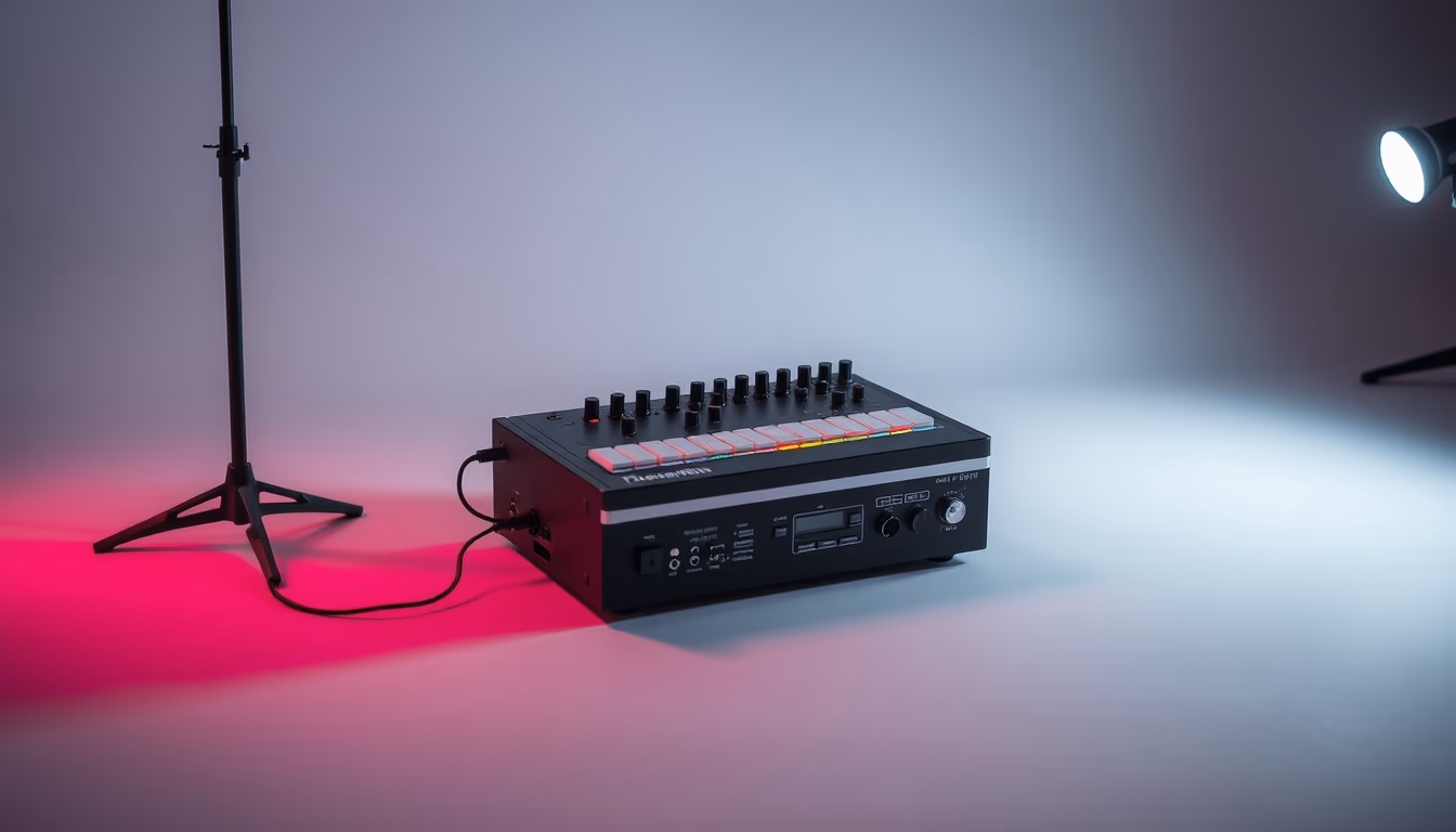 theremin electronic in editorial style