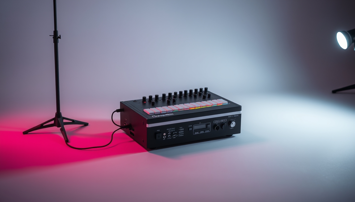 theremin electronic in editorial style