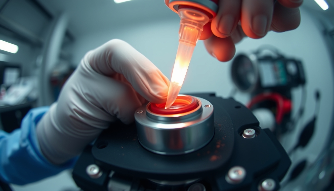 thermal paste application in editorial style