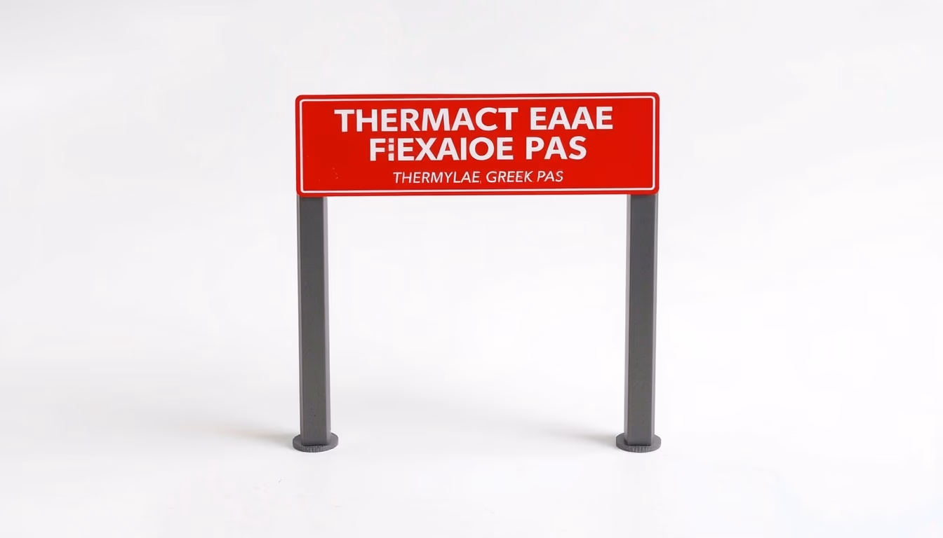 thermopylae greek pass in editorial style