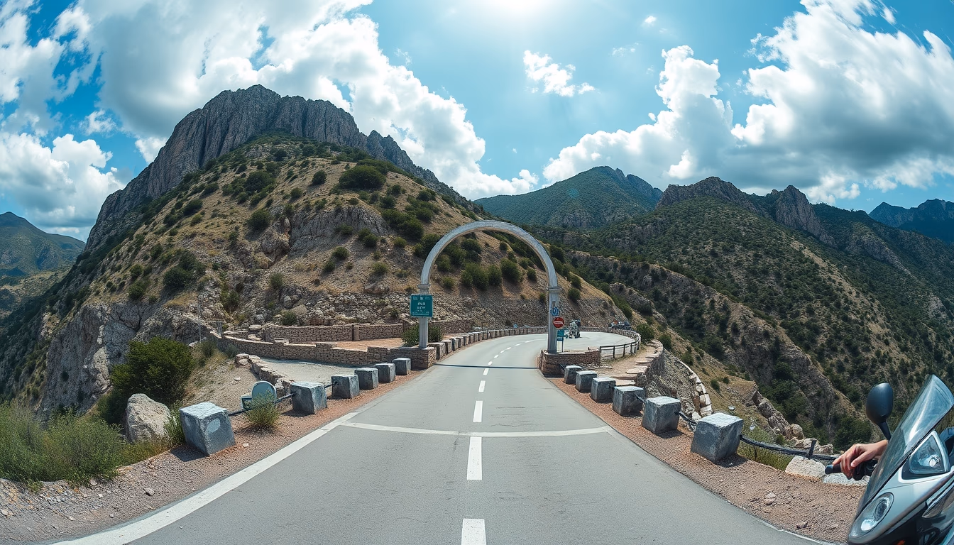 thermopylae greek pass in editorial style