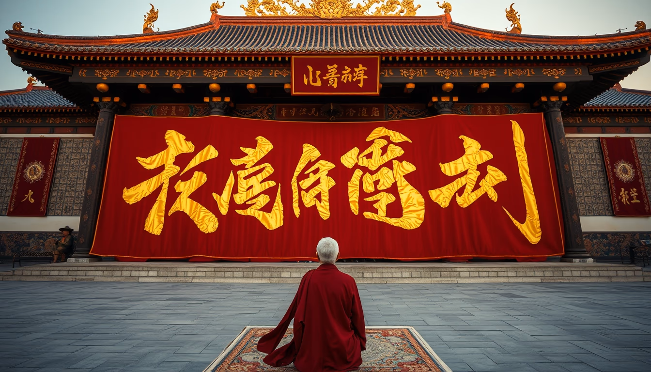 tibetan calligraphy gold in editorial style