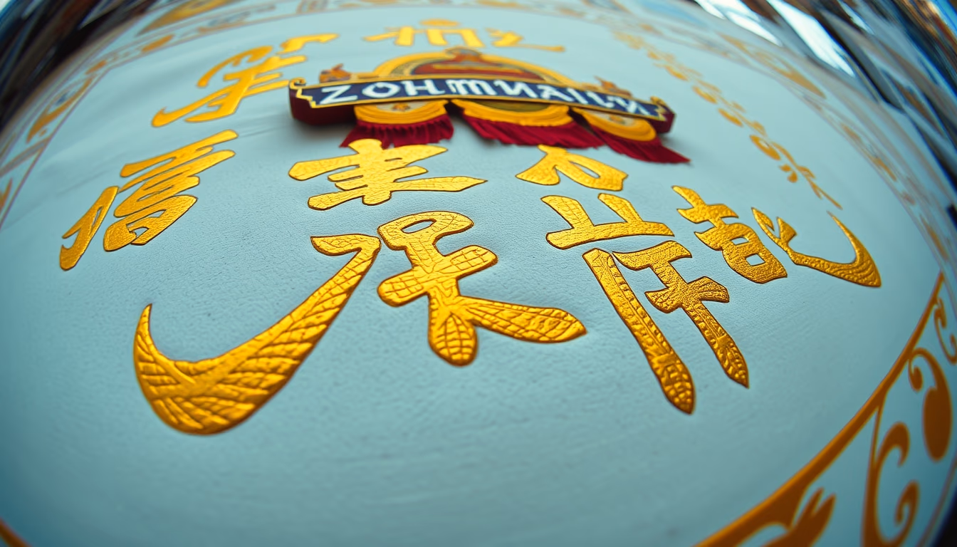 tibetan calligraphy gold in editorial style