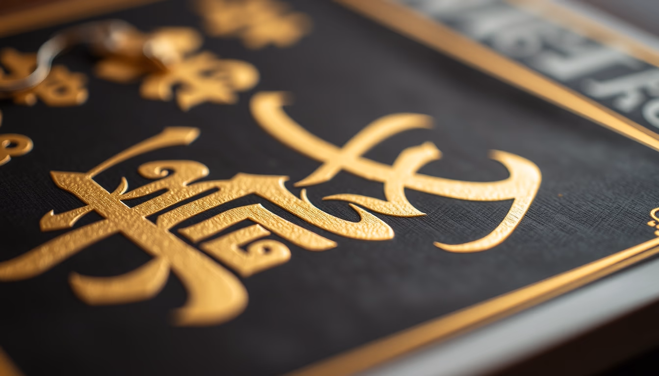 tibetan calligraphy gold in editorial style