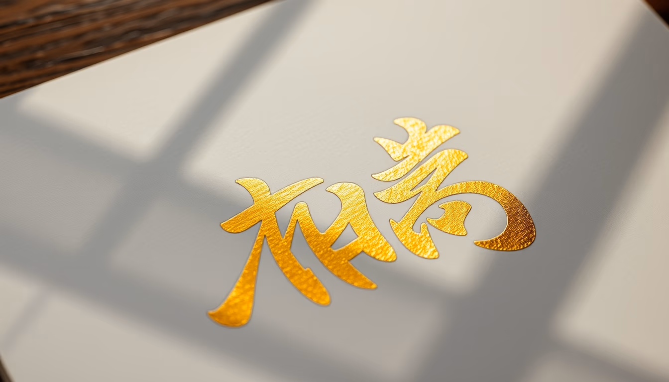 tibetan calligraphy gold in editorial style