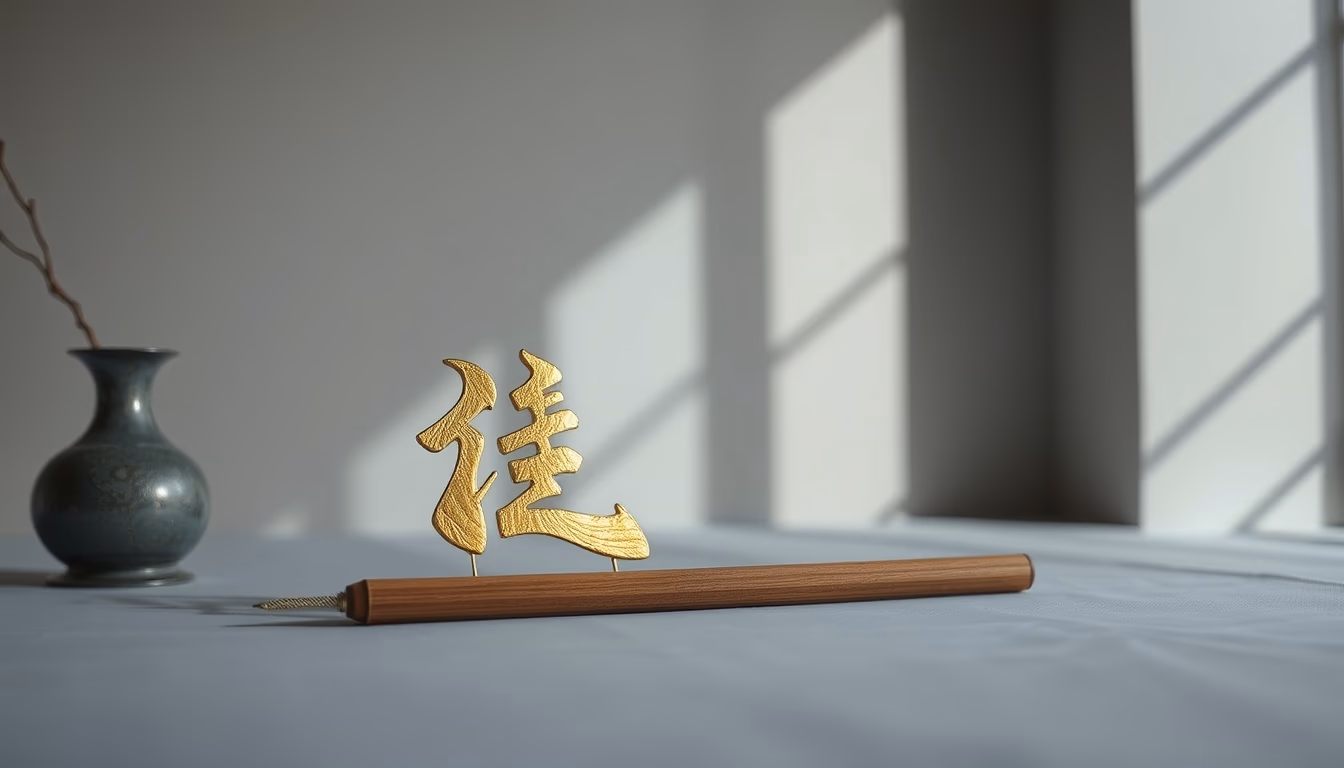 tibetan calligraphy gold in editorial style