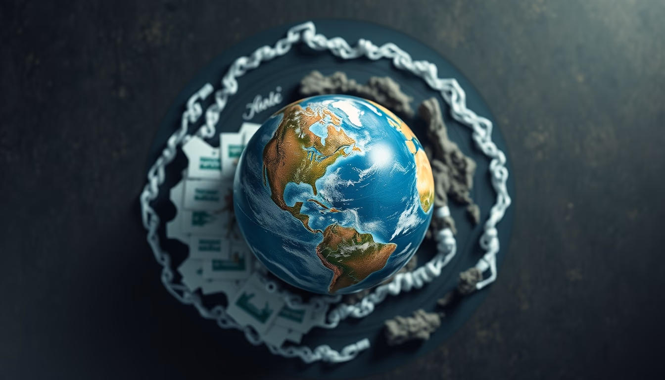 tidal locked planet in editorial style