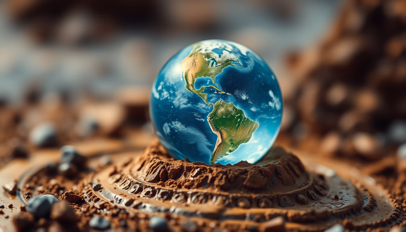 tidal locked planet in editorial style