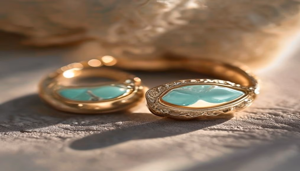 tiffany cufflinks oval engraved in luxury editorial photography
