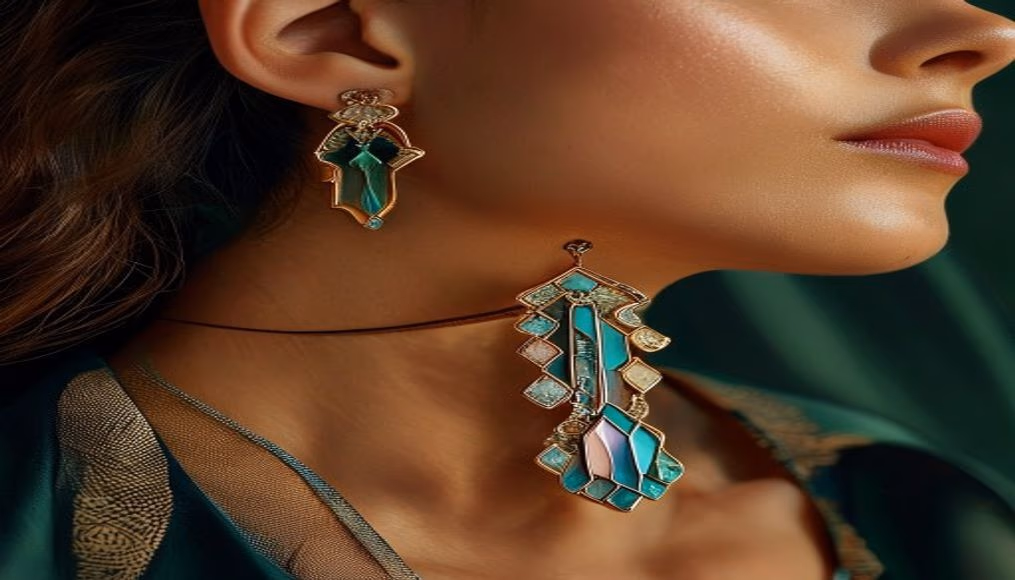 Tiffany victoria earrings marquise em fotografia editorial de luxo