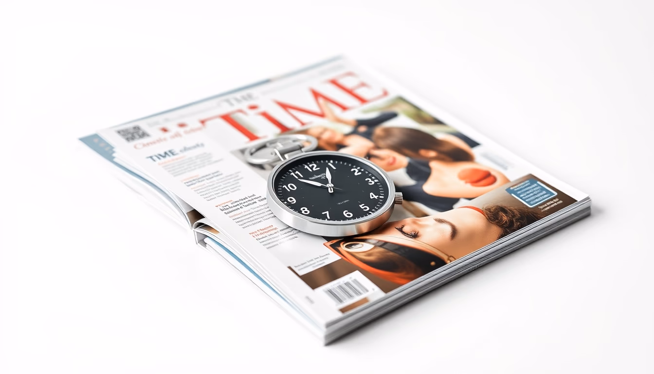 time magazine collection in editorial style