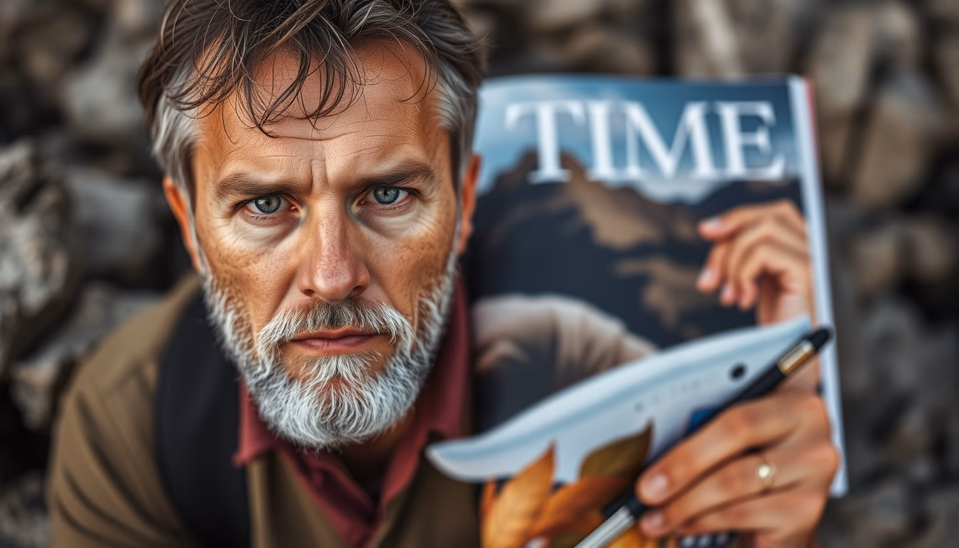 time magazine collection in editorial style