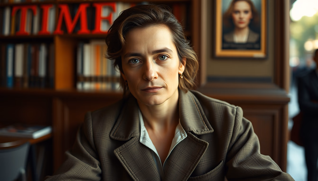 time magazine collection in editorial style