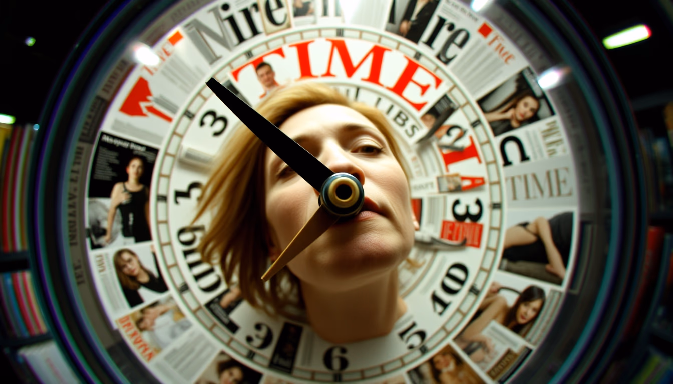 time magazine collection in editorial style