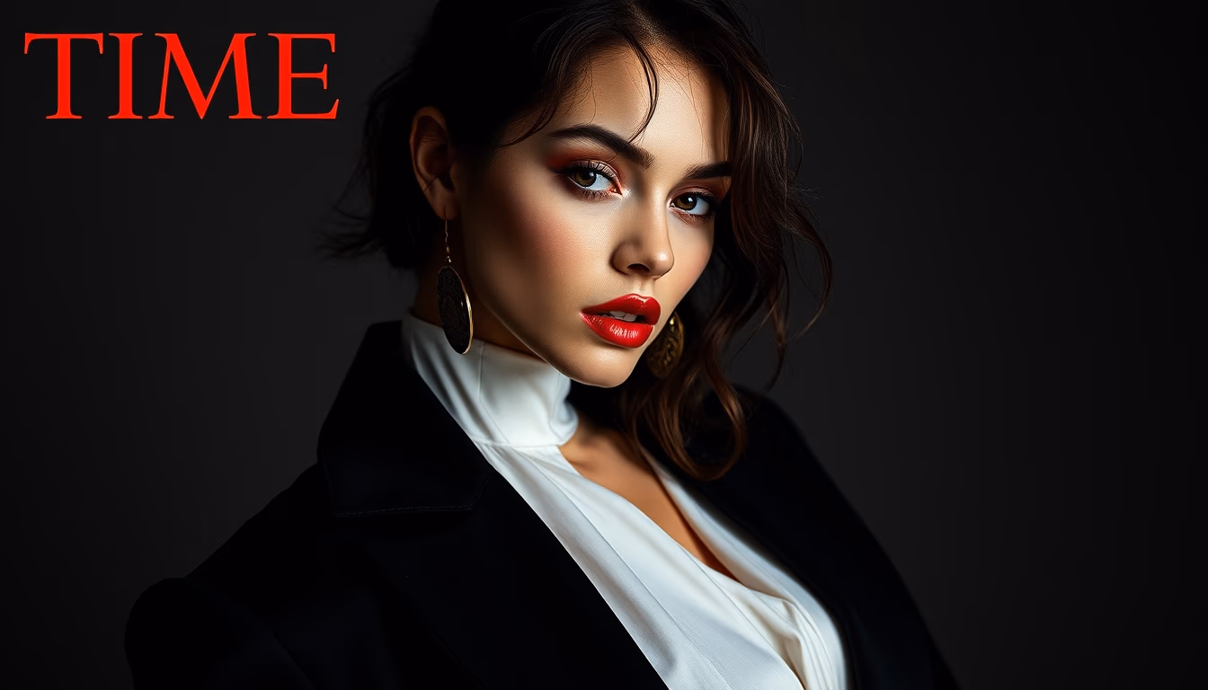 time magazine collection in editorial style