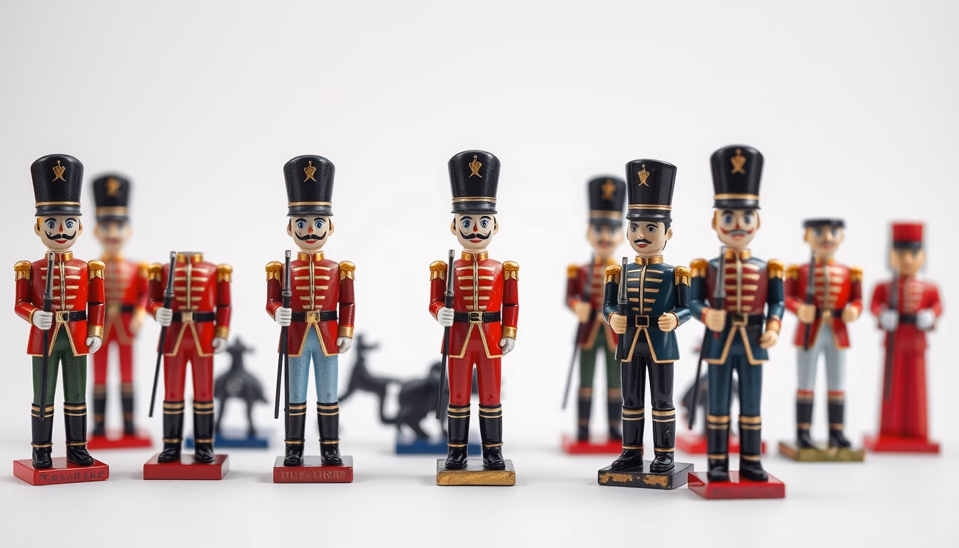 tin soldier set in editorial style