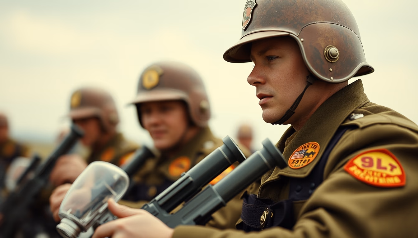 tin soldier set in editorial style