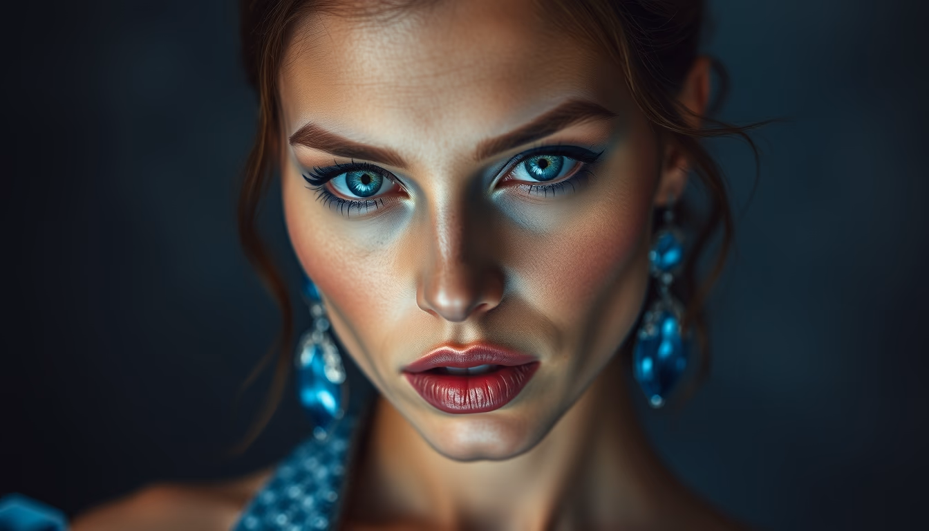 topaz blue gemstone in editorial style